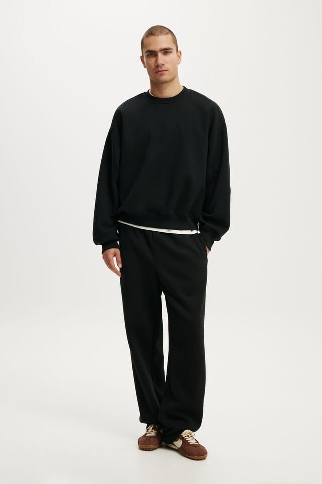 Baggy Sweat Pant, BLACK