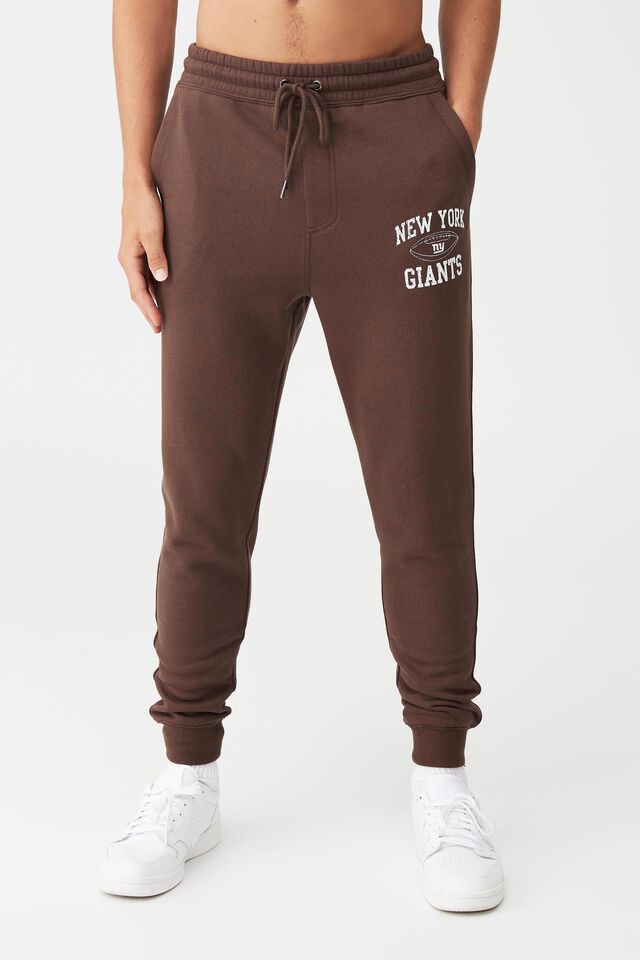 Active Collab Trackpant, LCN NFL WASHED CHOCOLATE/NEW YORK GIANTS