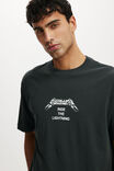 Loose Fit Music T-Shirt, LCN PRO WASHED BLACK/METALLICA - RTL - alternate image 4