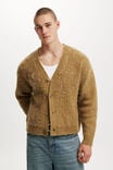 Cropped Cardigan, WHEAT - alternate image 1