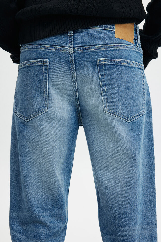 Calça - Regular Straight Jean, BURNIN BLUE