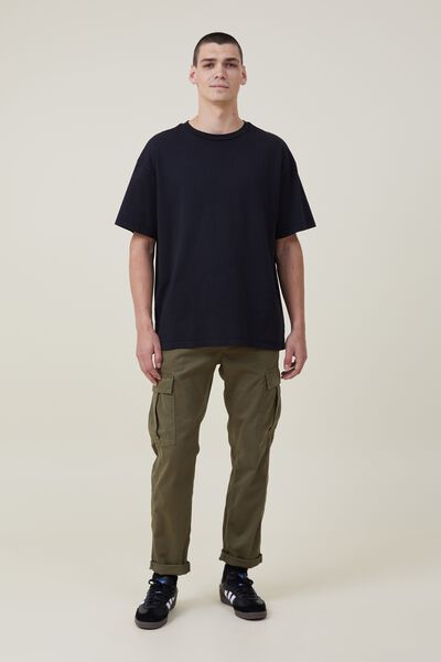 Relaxed Chino, WASHED OLIVE CARGO