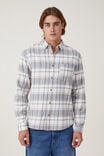 Camisas - Camden Long Sleeve Shirt, GREY WINDOW CHECK - vista alternativa 1