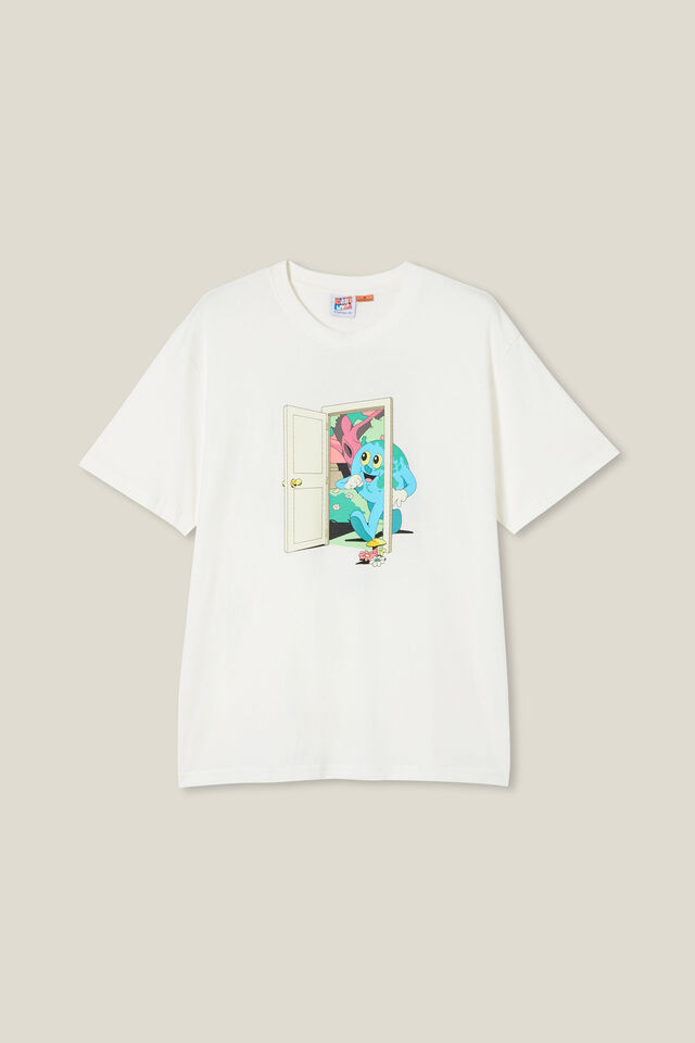 Dabsmyla Loose Fit T-Shirt, LCN DAB VINTAGE WHITE / WORLD PEACE