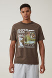 Premium Loose Fit Art T-Shirt, ASHEN BROWN/JAPER PARK - alternate image 1