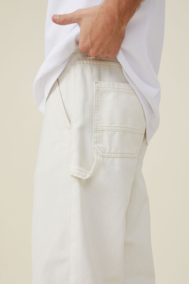 Loose Fit Pant, WASHED ECRU CARPENTER