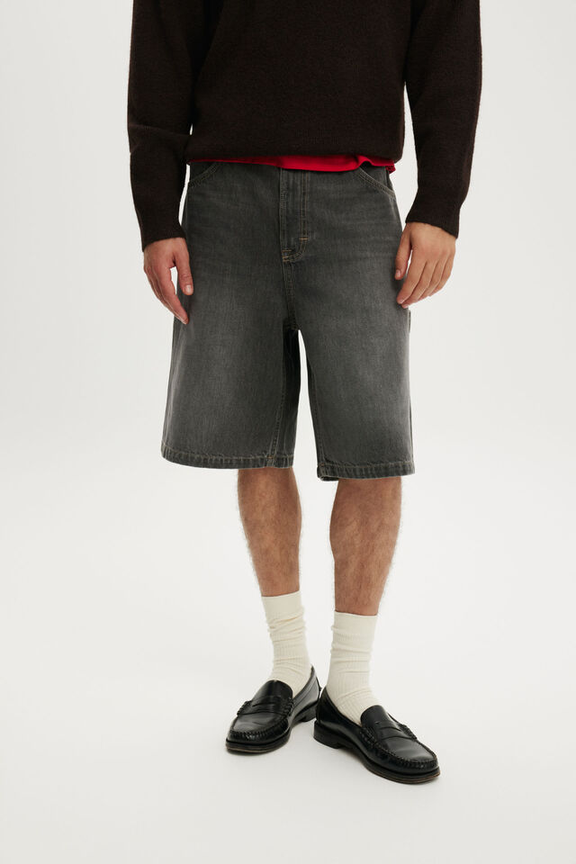 Super Baggy Jort, CARPENTER SMOKEY WASHED GREY