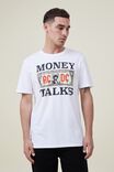 Tbar Collab Music T-Shirt, LCN PER WHITE/ACDC - MONEY TALKS - alternate image 1