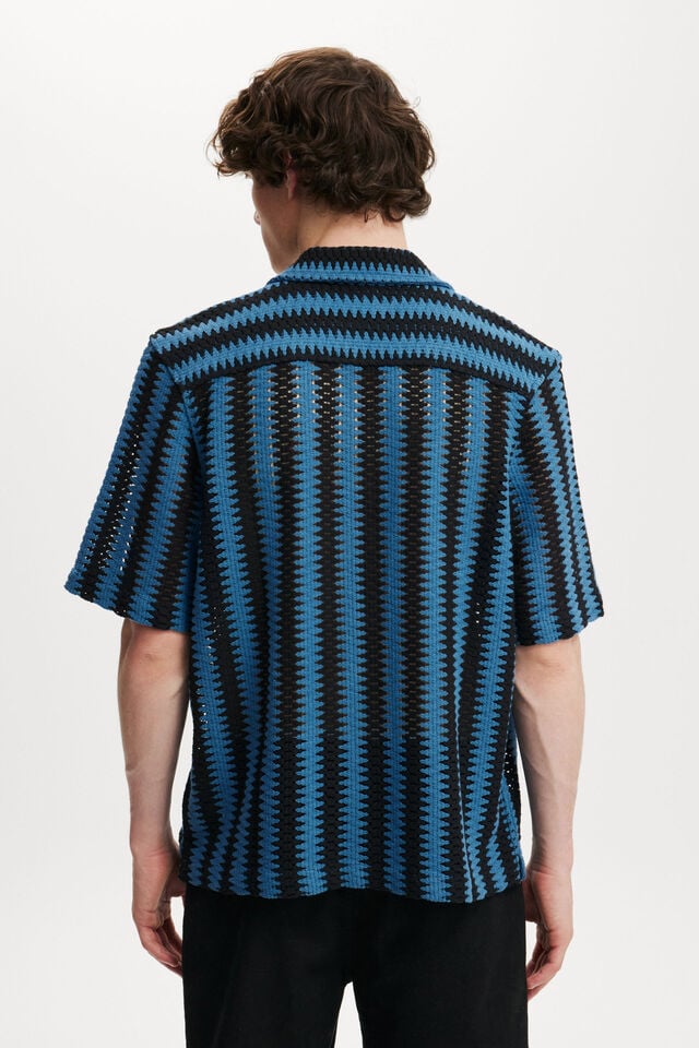 Freemont Short Sleeve Shirt, COBALT WEAVE