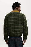 Ranch Harrington Jacket, KHAKI GRID CHECK - example image 3
