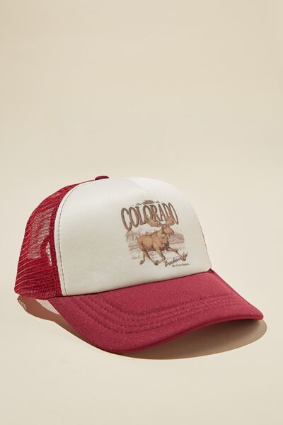 Trucker Hat, DARK CARMINE / COLORADO