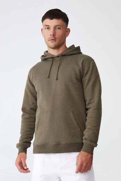 Essential Fleece Pullover, MILITARY