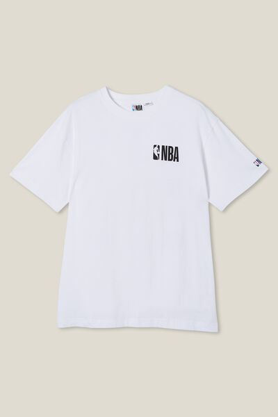 Active Nba Logo T-Shirt, LCN NBA WHITE / NBA TEAMS