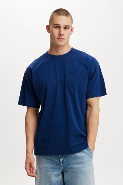 Box Fit Pocket T-Shirt, LIMOGES BLUE