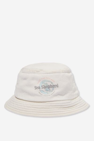 Sea Shepherd Bucket Hat, LCN SEA WHITE/SAVE THE WHALES