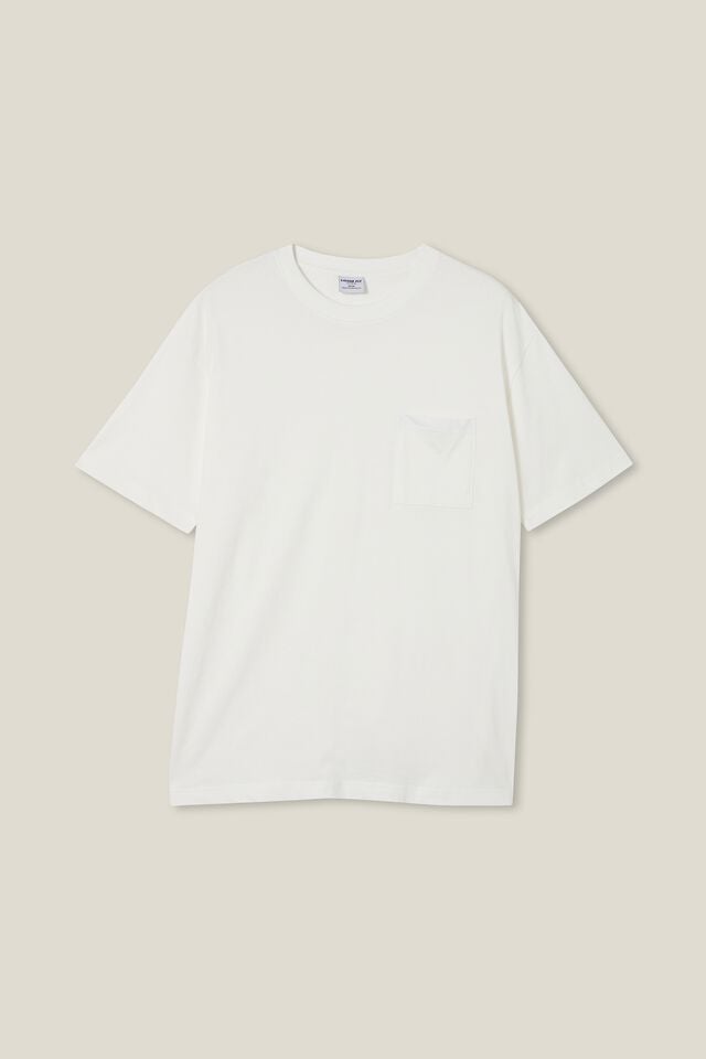 Camiseta - Organic Loose Fit T-Shirt, VINTAGE WHITE