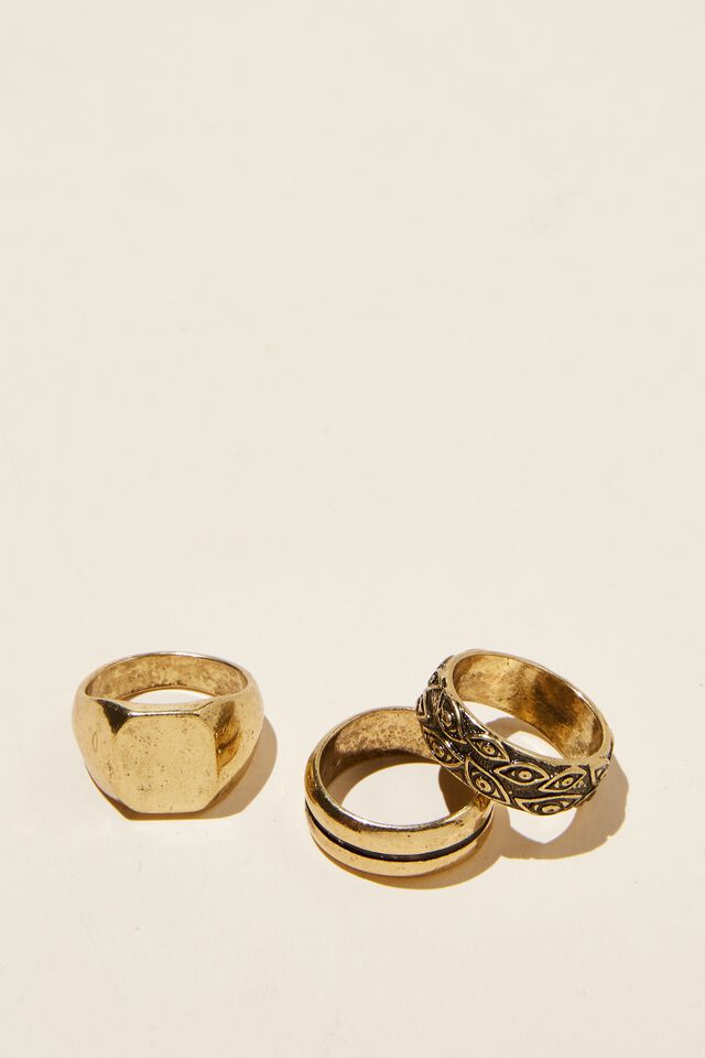 Rings Multi Pack, GOLD MIX