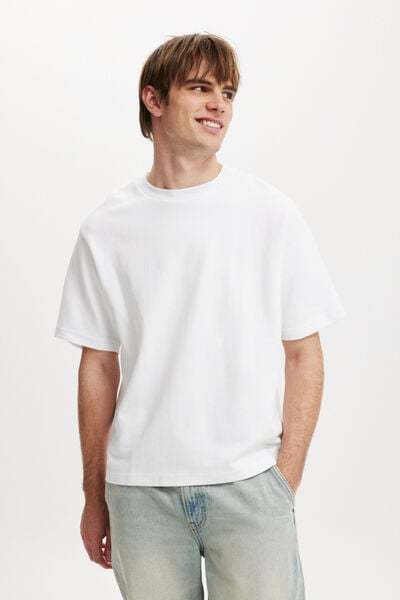 Cropped T-Shirt, WHITE TEXTURE