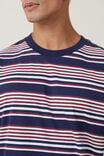 Loose Fit Stripe T-Shirt, TRUE MULBERRY EASY STRIPE - alternate image 4
