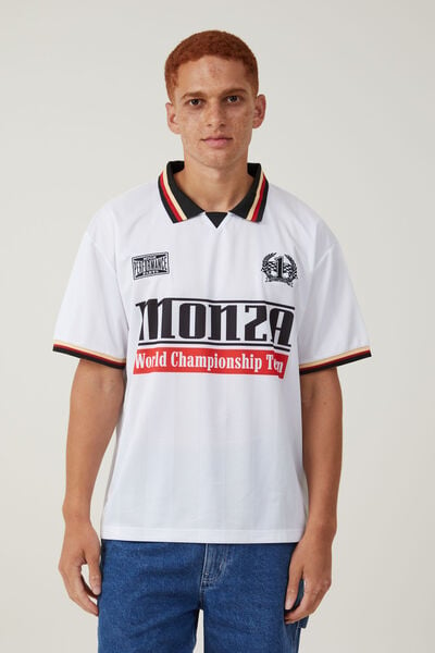 Camiseta - Pit Stop Soccer Jersey, WHITE / GREY - MONZA