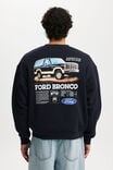 Ford Box Fit Crew Sweater, LCN FOR INK NAVY / FORD BRONCO - alternate image 3