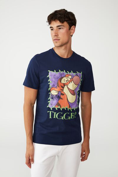 Tbar Collab Character T-Shirt, LCN DIS INDIGO/TIGGER - FRAME