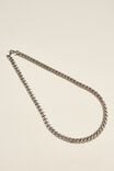 Chain Necklace, CHAIN/BURNISHED SILVER - alternate image 1