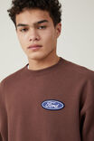 Ford Oversized Fleece Sweater, LCN FOR WOODCHIP/ F SERIES - alternate image 4