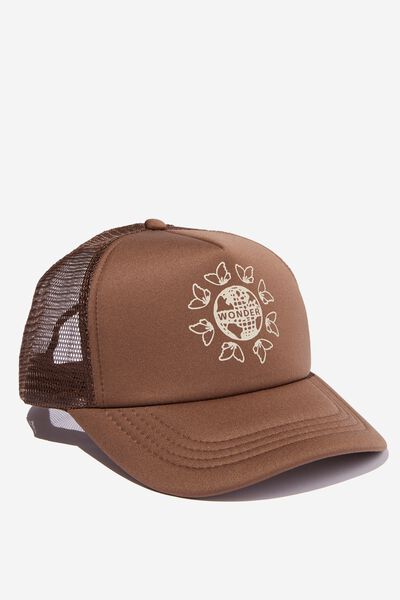 Trucker Hat, WASHED CHOCOLATE/WONDER