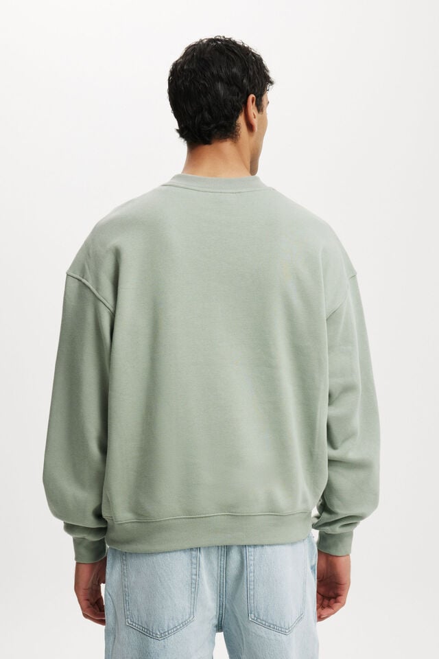 Box Fit Crew Sweater, FERN