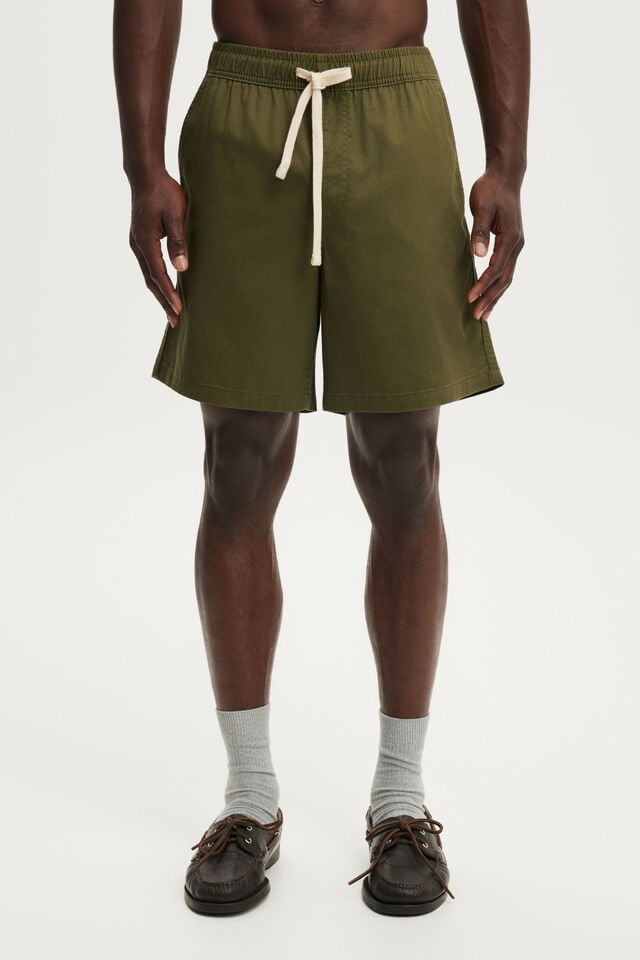 Easy Short, WASHED MILITARY TWILL
