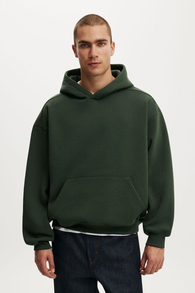 Box Fit Hoodie, HERITAGE GREEN