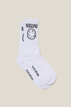 Meias - Special Edition Active Sock, LCN MT WHITE/NIRVANA - vista alternativa 1