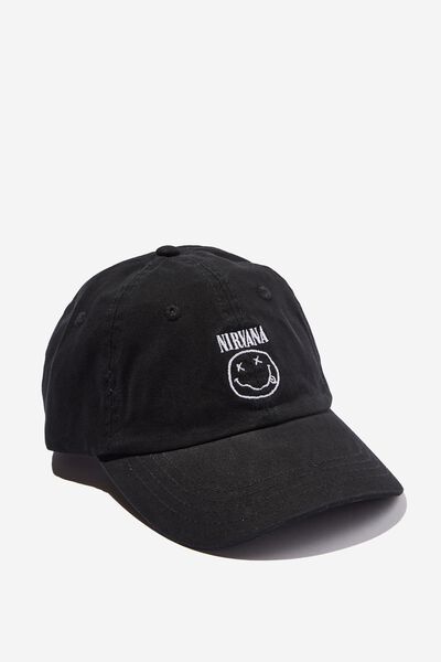 Boné - Special Edition Dad Hat, LCN MT BLACK/NIRVANA SMILE