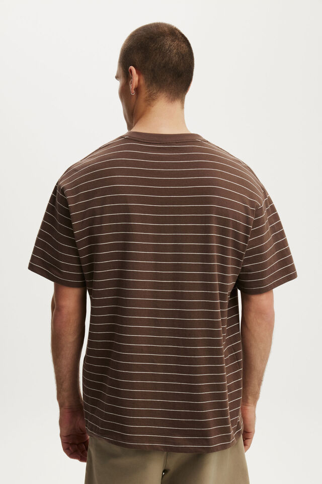 Everyday Fit T-Shirt, ESPRESSO / OAT STRIPE