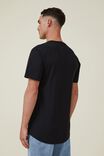Organic Longline T-Shirt, BLACK - alternate image 3