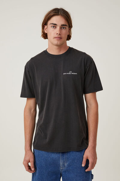 Basquiat Loose Fit T-Shirt, LCN BSQ BLACK/STARS