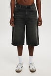 Super Baggy Jort, Y2K WASHED BLACK - alternate image 2