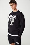 Special Edition Crew Fleece, LCN YAP INK NAVY/YALE SNOOPY FOOTBALL