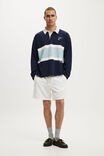 Box Fit Rugby Polo, INDIGO PANEL - example image 2