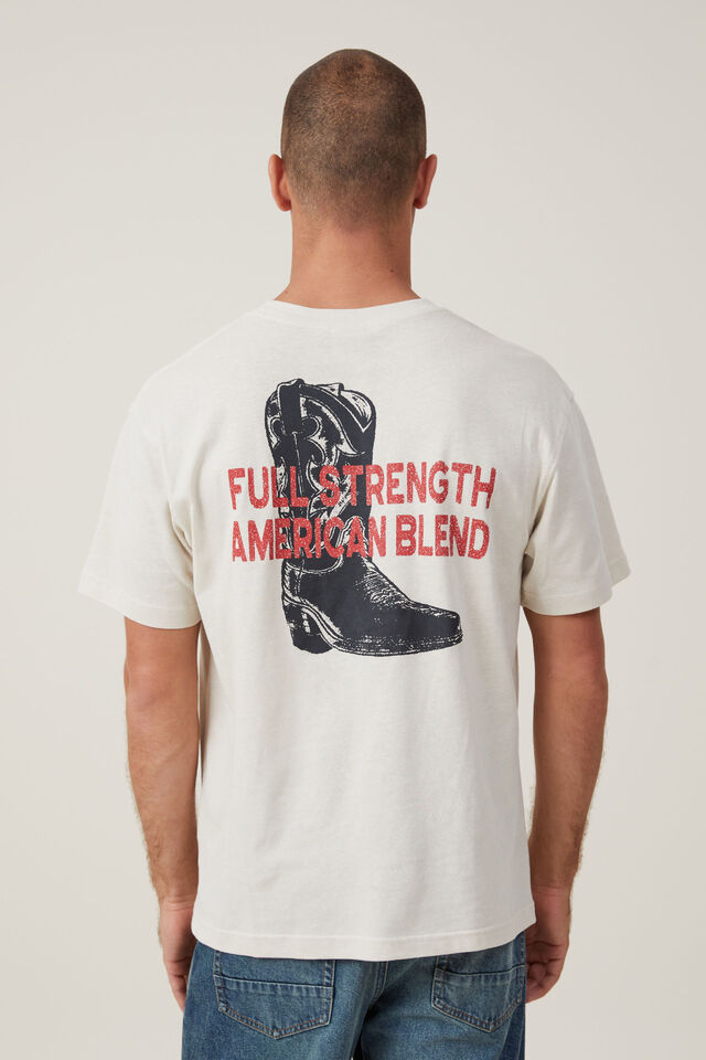 Loose Fit Art T-Shirt, BONE/AMERICAN BLEND