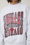 Nba Oversized Sweater, LCN NBA ATHLETIC MARLE / CHICAGO BULLS LOGO B - alternate image 4