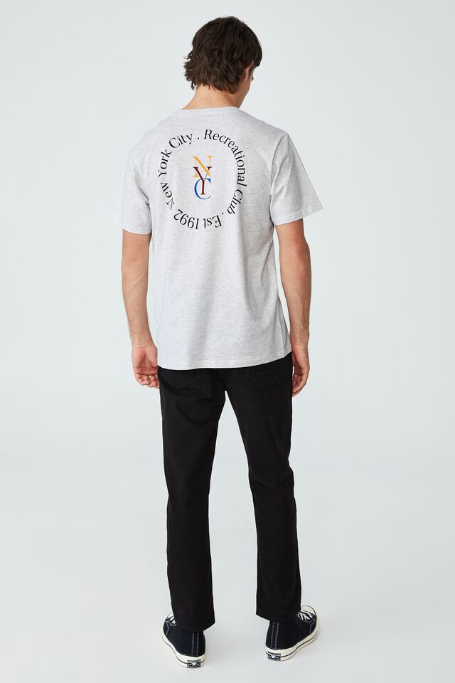Tbar Classic T-Shirt, WHITE MARLE/NYC RECREATIONAL CLUB