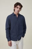 Portland Long Sleeve Shirt, DEEP TEAL CHEESECLOTH - alternate image 1