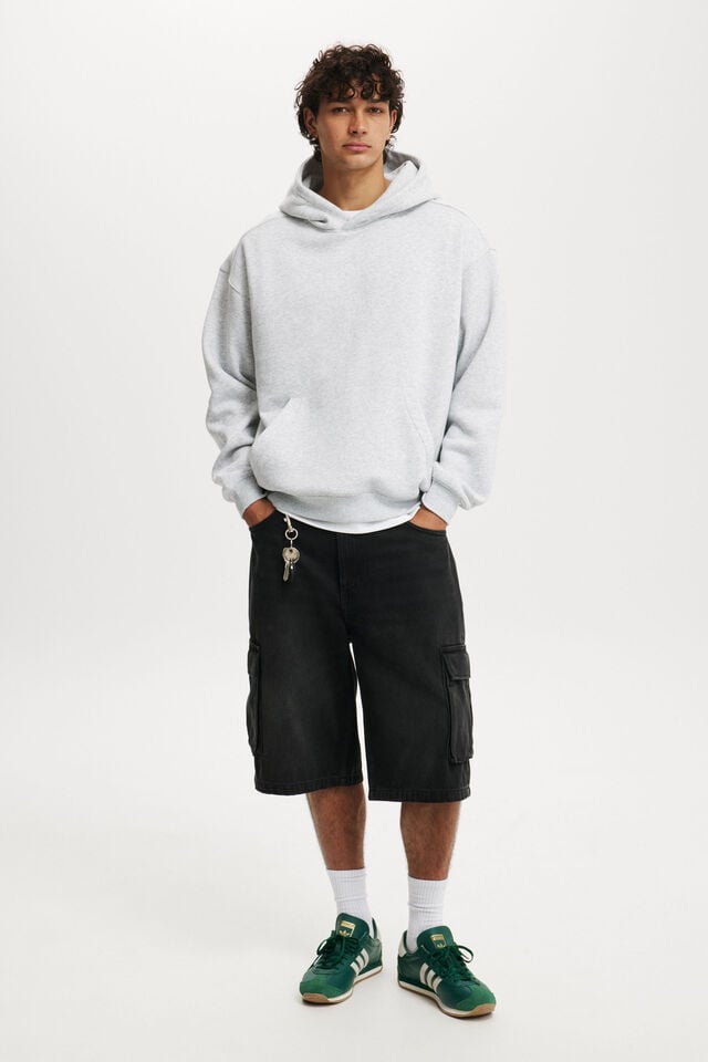 Box Fit Hoodie, GREY MARLE