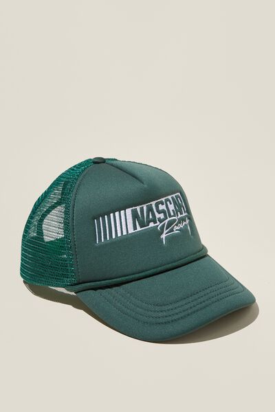 Nascar Trucker Hat, LCN NCR PINENEEDLE GREEN / RACING LOGO
