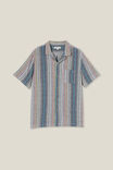 Riviera Short Sleeve Shirt, BLUE MULTI STRIPE - alternate image 5
