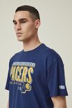 Active Nba Oversized T-Shirt, LCN NBA INDIGO / PACERS LOCK UP - alternate image 2