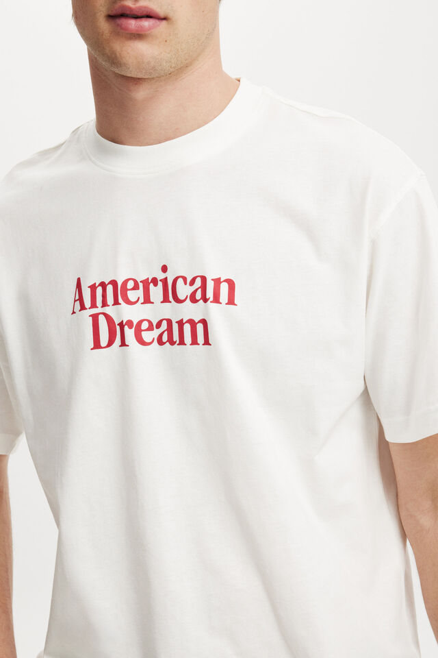 Loose Fit Art T-Shirt, VINTAGE WHITE/AMERICAN DREAM