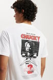 Chucky Loose Fit T-Shirt, LCN UNI WHITE/CHUCKY - CHUCKYS BACK - alternate image 4